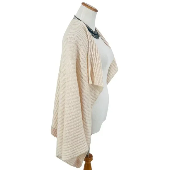 Pink Two Toned Open Knit Kimono Cardigan | Coastal Cowgirl Balletcore Boho Luxe - Picture 6 of 10